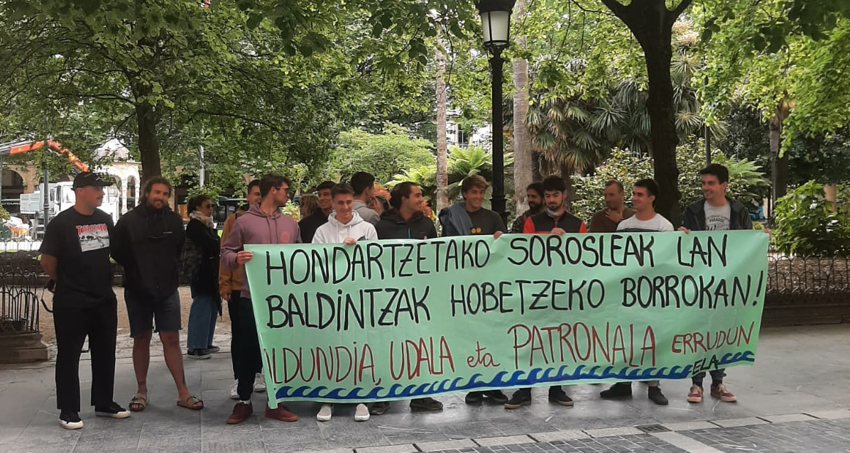 ELAk aurreakordioa lortu du hondartzetako sorosleen hitzarmenean