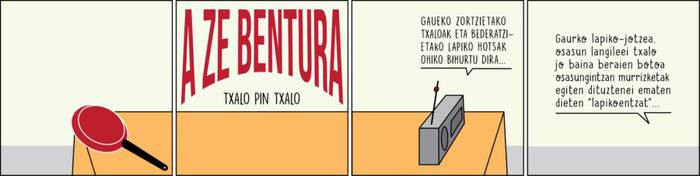 Txalo zaparradak eta lapiko jotzeak, gaurko zintan