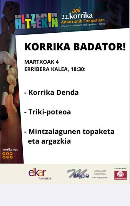 Korrika badator!