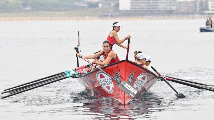 Laugarren postua eskuratu du emakumezkoen traineruak Portugaleteko XIV. Traineru Jaitsieran