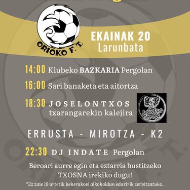 Orioko Futbol Taldearen Eguna