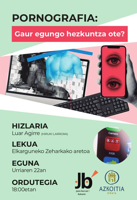 Hitzaldia: 'Pornografia: gaur egungo hezkuntza ote?'