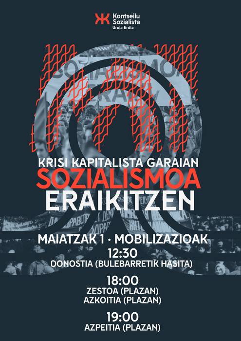 Manifestazioa: 'Krisi kapitalista garaian sozialismoa eraikitzen'