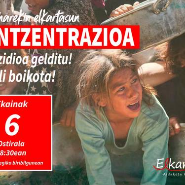 Palestinarekin elkartasunez elkarretaratzea