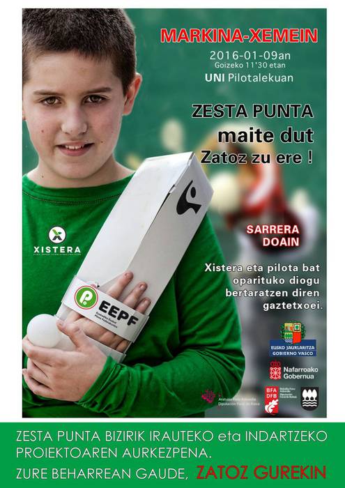 Zesta Punta indartzeko proiektua aurkeztuko dute Markinan