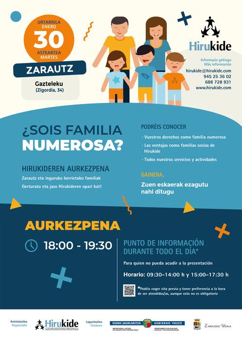 Familia ugarientzat hitzaldia Hirukideren eskutik