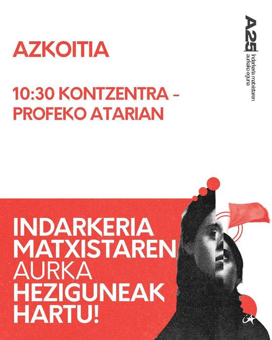 Elkarretaratzea: 'Indarkeria matxistaren aurka heziguneak indartu!'