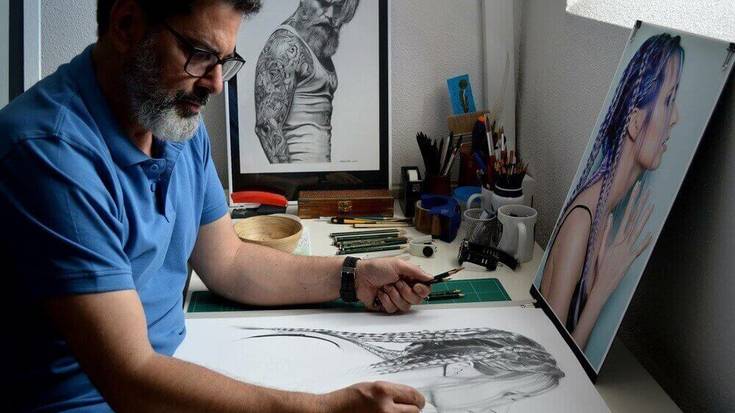 Fernando Ferreñoren margolanak daude ikusgai Lukas ardotegian