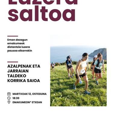 Flysch Traileko lasterketa luzea prestatzeko saioa