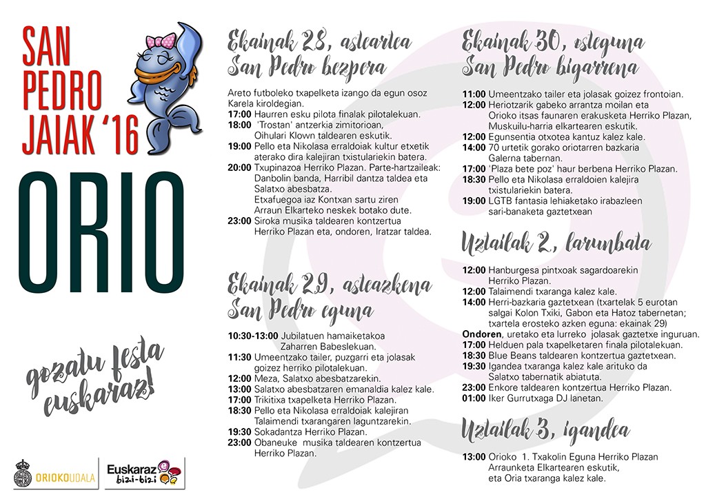 San Pedro jaiak 2016