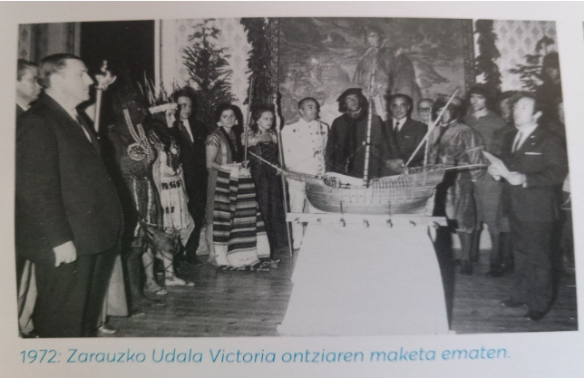 Zaldibia batxilergoko jatorrizko eskuizkribua eta VIictoriaren maketa