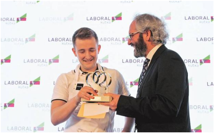 Iñaki Azkue eta Naroa Villagran "Talento Gastro" sarietako irabazleen artean