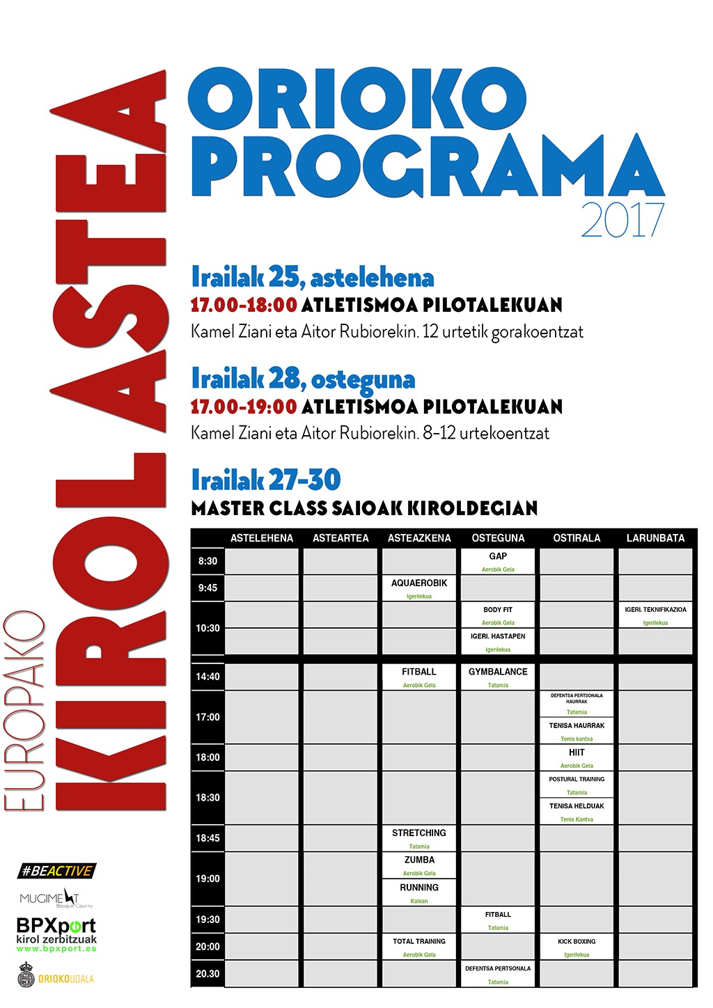 Europako Kirol Astea 2017