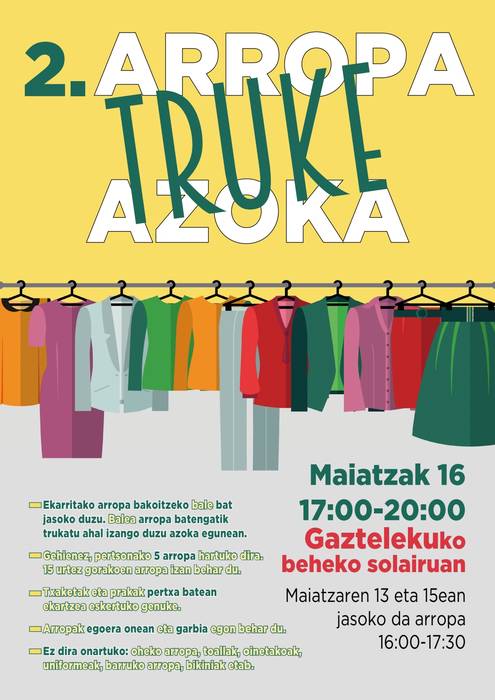 Azoka: bigarren eskuko arroparen truke azoka