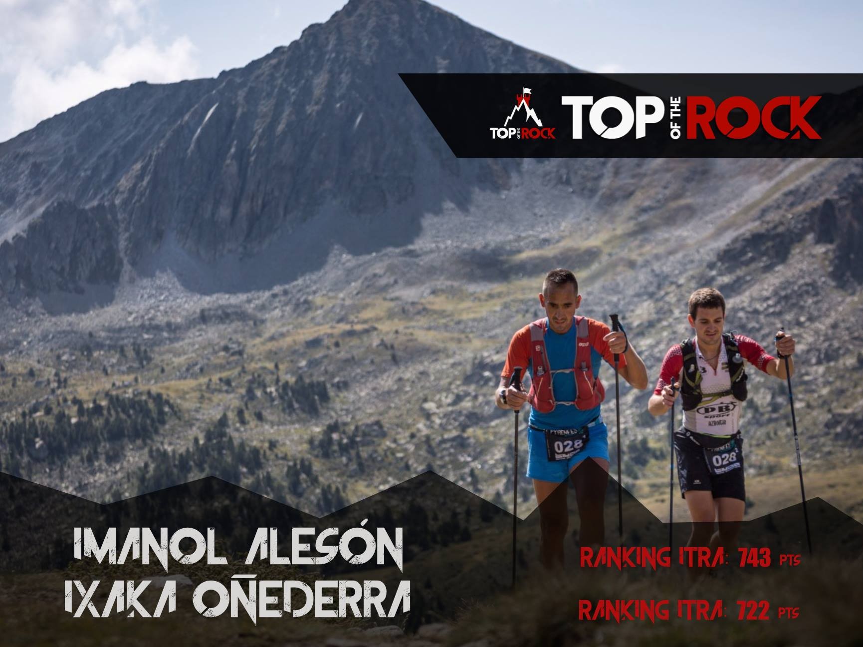 Imanol Alesonek eta Ixaka Oñederrak Top of the Rock Ultra Trailean parte hartuko dute