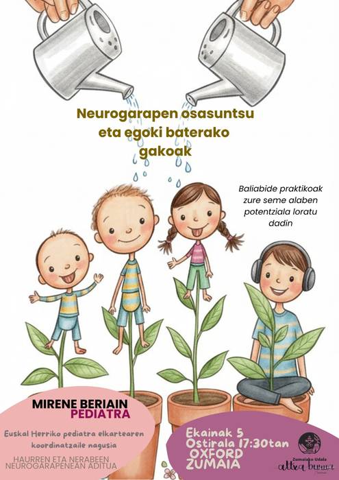 Hitzaldia: 'Neurogarapen osasuntsu eta egoki baterako gakoak'