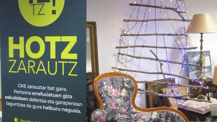 Gabonetako Azokarako materiala bilduko du Hotz-Zarautzek