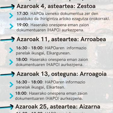 Zestoako HAPOaren aurkezpena