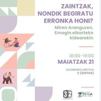 Hitzaldia: 'Zaintzak. Nola begiratu erronka honi?'