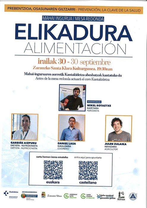Mahai-ingurua: Elikaduraz