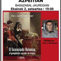Hitzaldia: 'El licenciado Balanza, el pamplonés cazador de brujas'