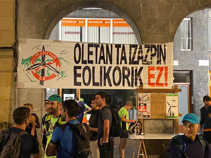 Oletako proiektu eolikoaren inguruko bilera egingo dute bihar, Azkoitian