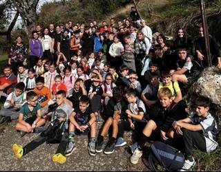 Aizarnazabalgo ikasleek 150 zuhaitz landatu dituzte Zestoan, Ertxiña mendian