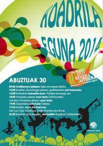 Koadrila Eguna ospatuko da larunbatean