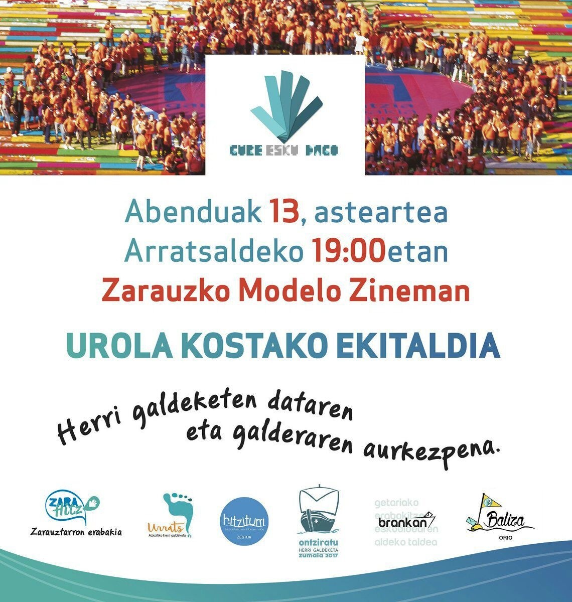 Herri-galdeketaren galdera eta data iragarriko ditugu asteartean