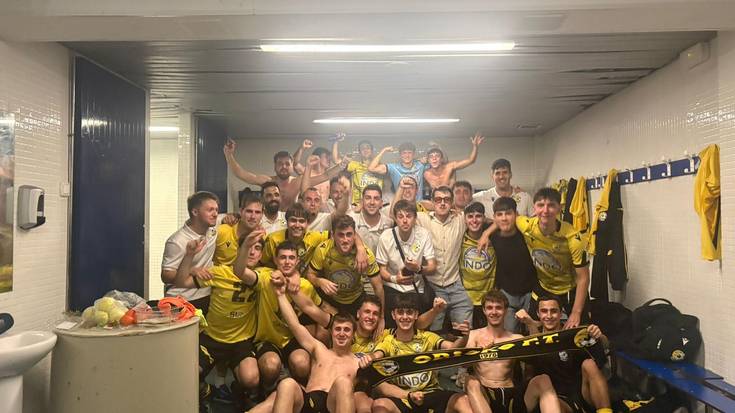 Buru-belarri ari dira lanean Orioko Futbol taldeko lehen mailako taldeak