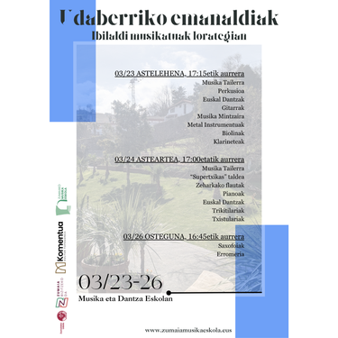 Musika eta Dantza Eskolaren Udaberriko emanaldia