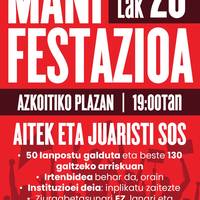 Aitekeko eta Juaristiko langileen manifestazioa