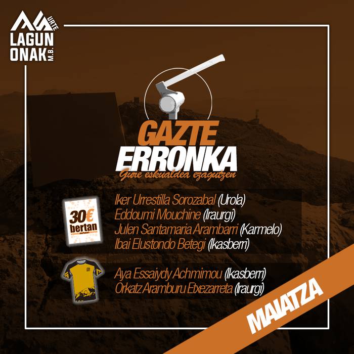 #GazteErronka: maiatzeko sariak