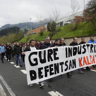 Manifestazioa: Sidenor enpresako Azkoitiko langileek