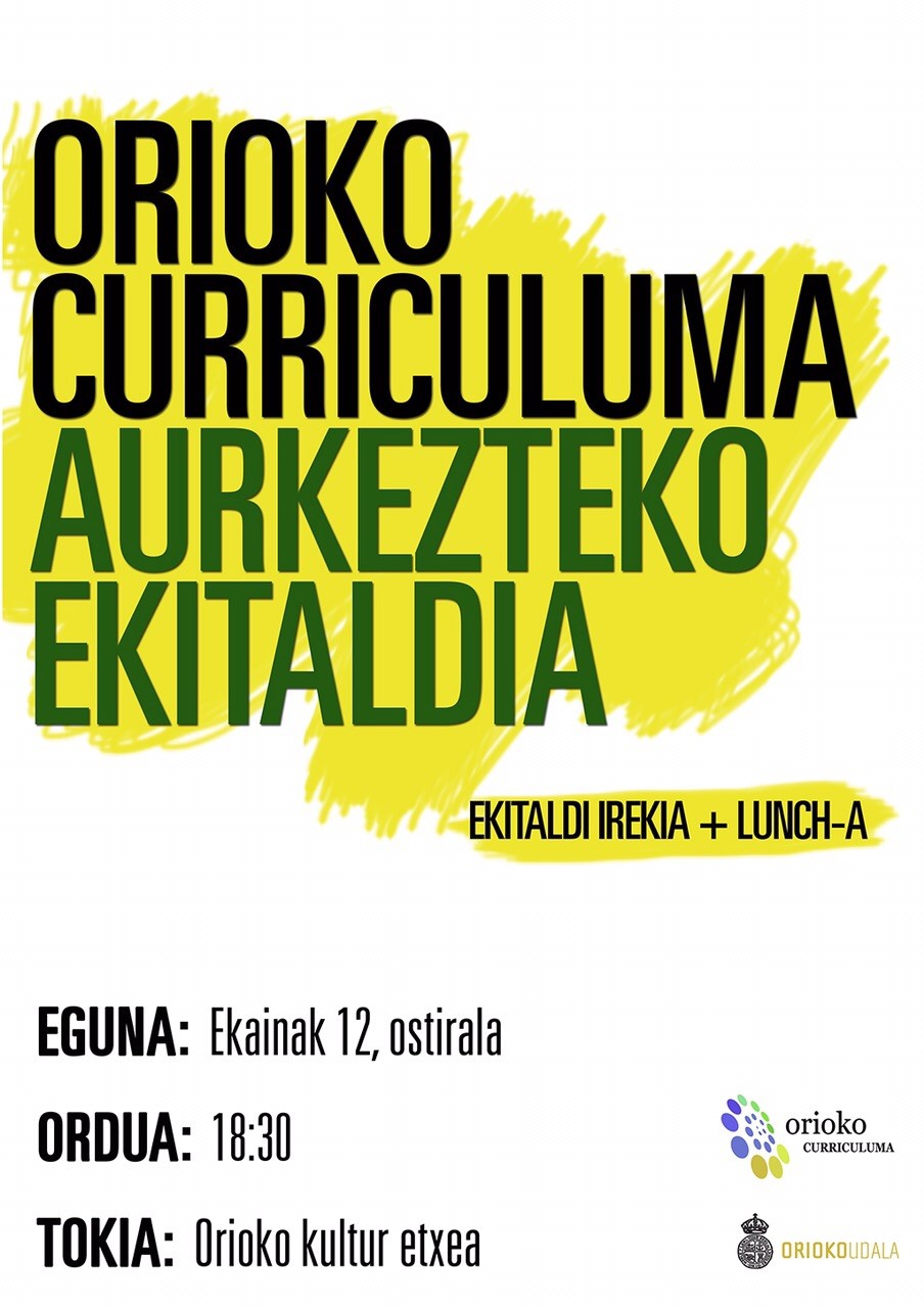 Datorren ostiralean deu aurkezpen ekitaldia! Gero,