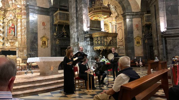 Tetraphilla Ensemble seikoteak kontzertua eskaini zuen atzo Loiolako Basilikan