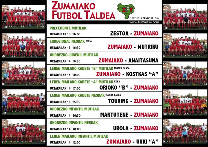 Zumaiako Futbol Taldeko partiduak