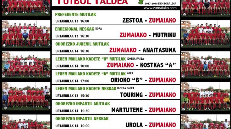 Zumaiako Futbol Taldeko partiduak