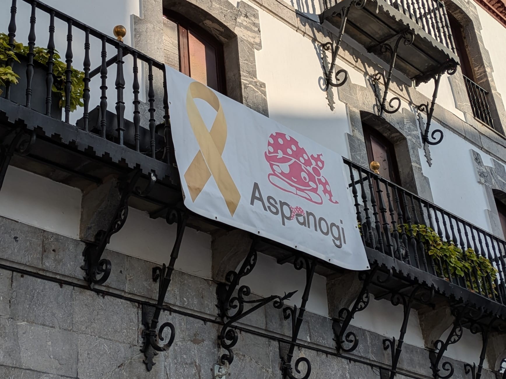 Azpeitian da Aspanogiren bandera pirata ibiltaria
