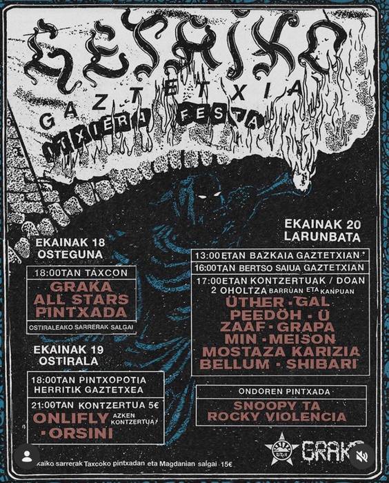 Getariako gaztetxearen itxiera festa