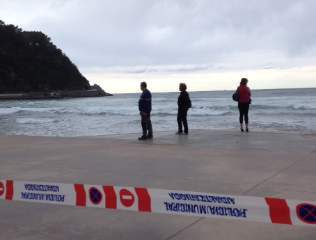 Alerta laranja ezarri dute, kostaldeko arriskuagatik