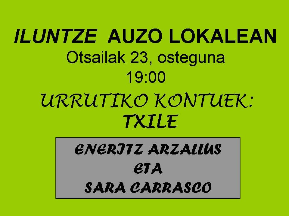 'Urrutiko kontuek' ekimenaren lehen saioa, gaur