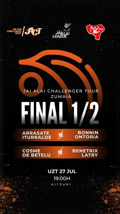 Jai Alai Challenger Tour Zumaia: finalerdiak