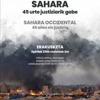 'Mendebaldeko Sahara. 45 urte justiziarik gabe' erakusketa
