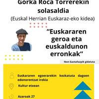 Hitzaldia: 'Euskararen geroa eta euskaldunon erronkak'