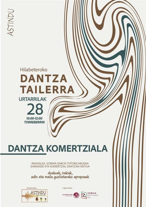 Astinduren dantza tailerra: Dantza komertziala