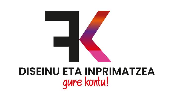 FK diseinu eta inprimatzea logotipoa