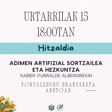 Hitzaldia: 'Adimen artifizial sortzailea eta hezkuntza'