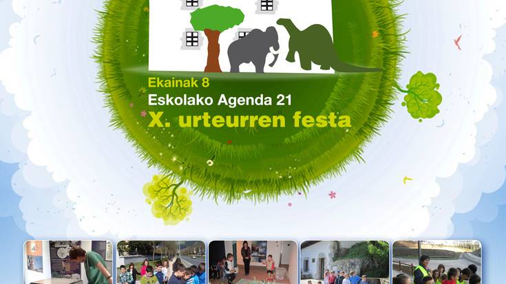 Eskola Agenda 21en X. urteurren festa zapatuan