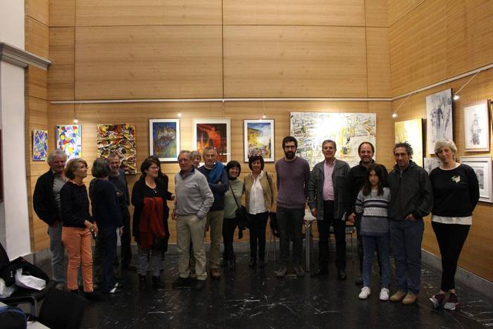 Hazparneko artistek Azpeitira eraman dituzte beren margolanak